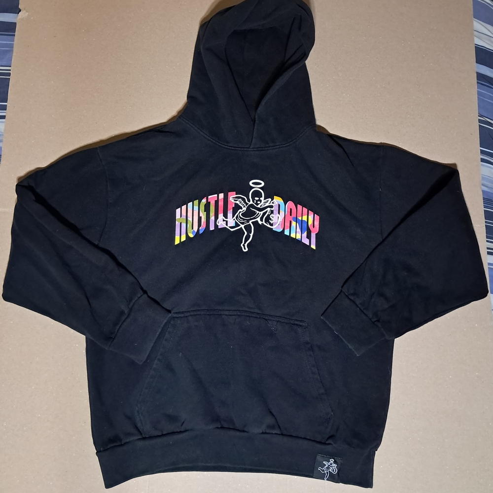 Black Graphic Hoodie
